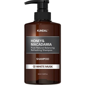 KUNDAL Miele e Macadamia Muschio Bianco Shampoo Puro Naturale Riequilibrante e Rinfrescante - Shampoo Idratante 500ml donna