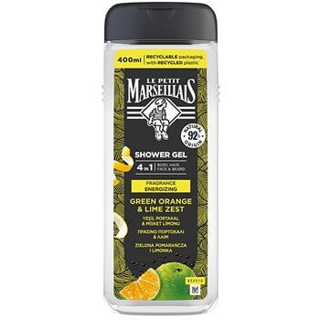 Le Petit Marseillais Hommegreen Orange & lime zest - bagnoschiuma 4v1 400ml uomo