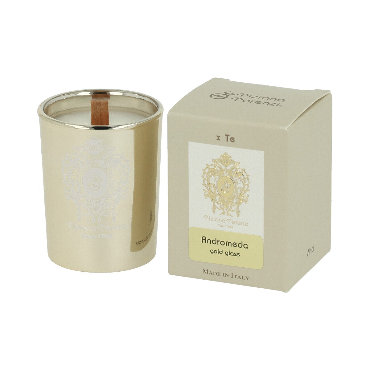 Tiziana Terenzi Andromeda candela profumata in Gold vetro 40 g unisex