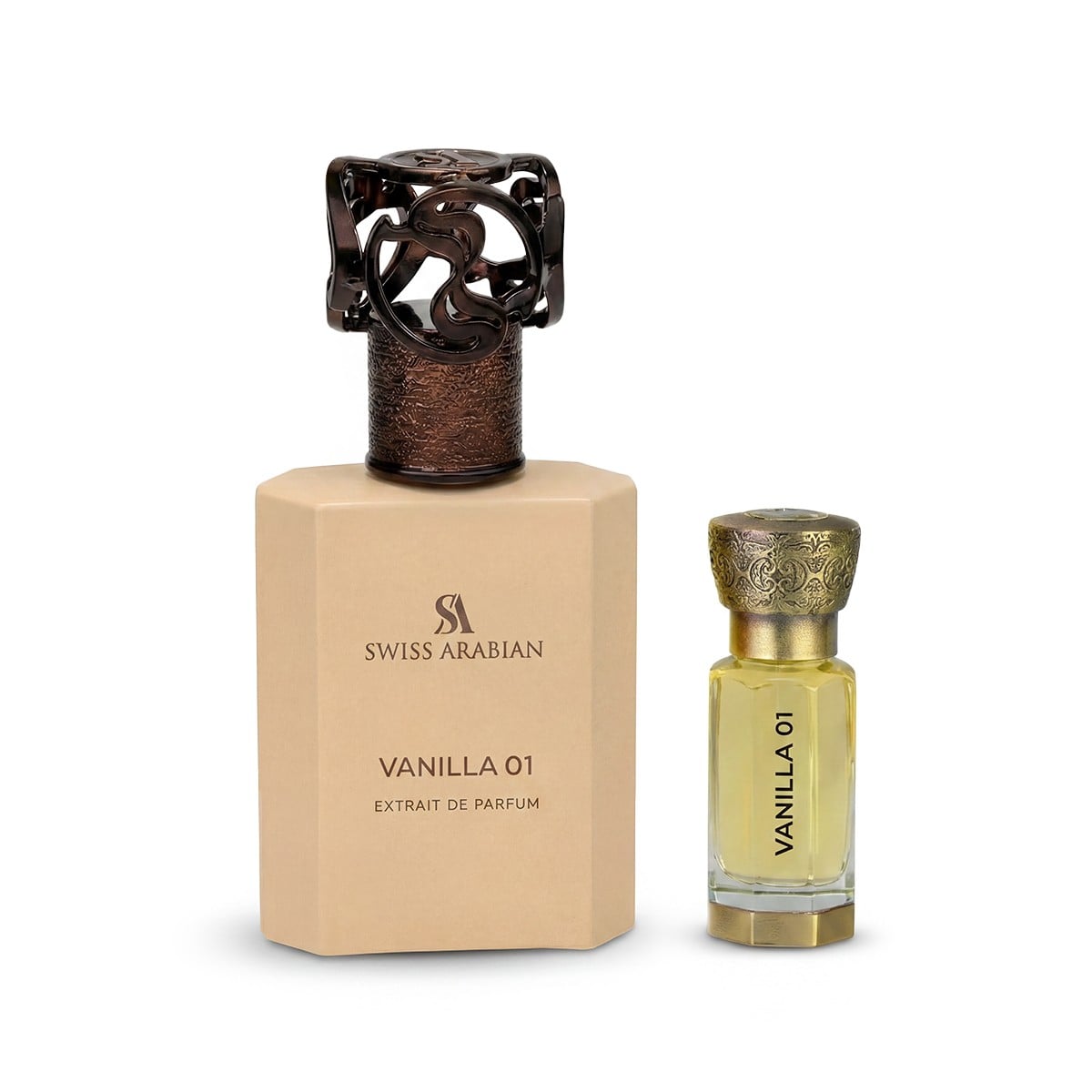 Swiss Arabian Vanilla 01 Extrait de Parfum 50ml + Perfumed Oil 12ml donna