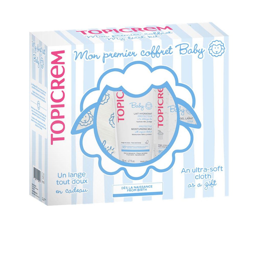 Topicrem baby latte idratante 500 ML + gel detergente 75 ML 3 unità Unisex