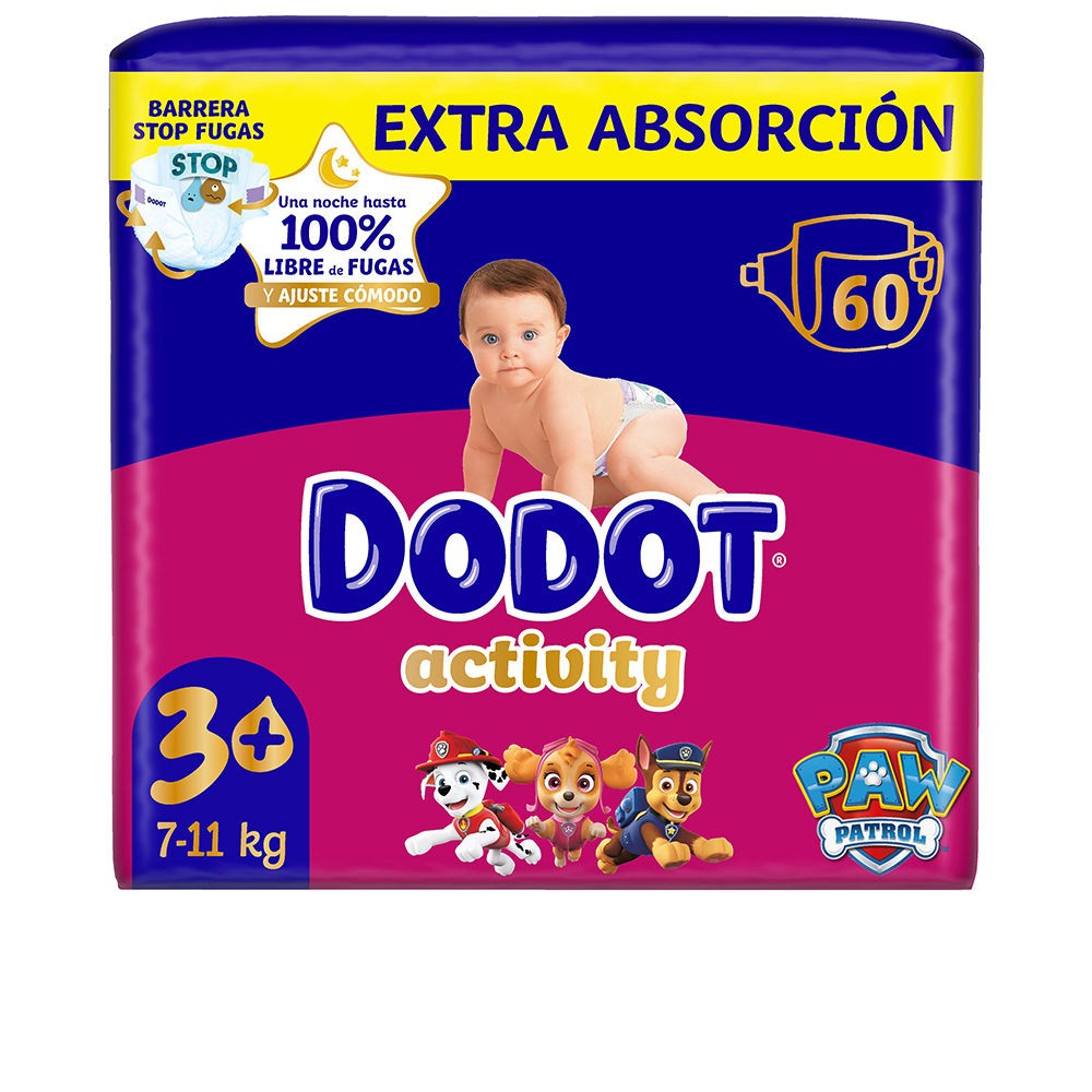 Dodot DODOT attività EXTRA dimensione 3 pannolini 6-10 kg 60 unità Unisex