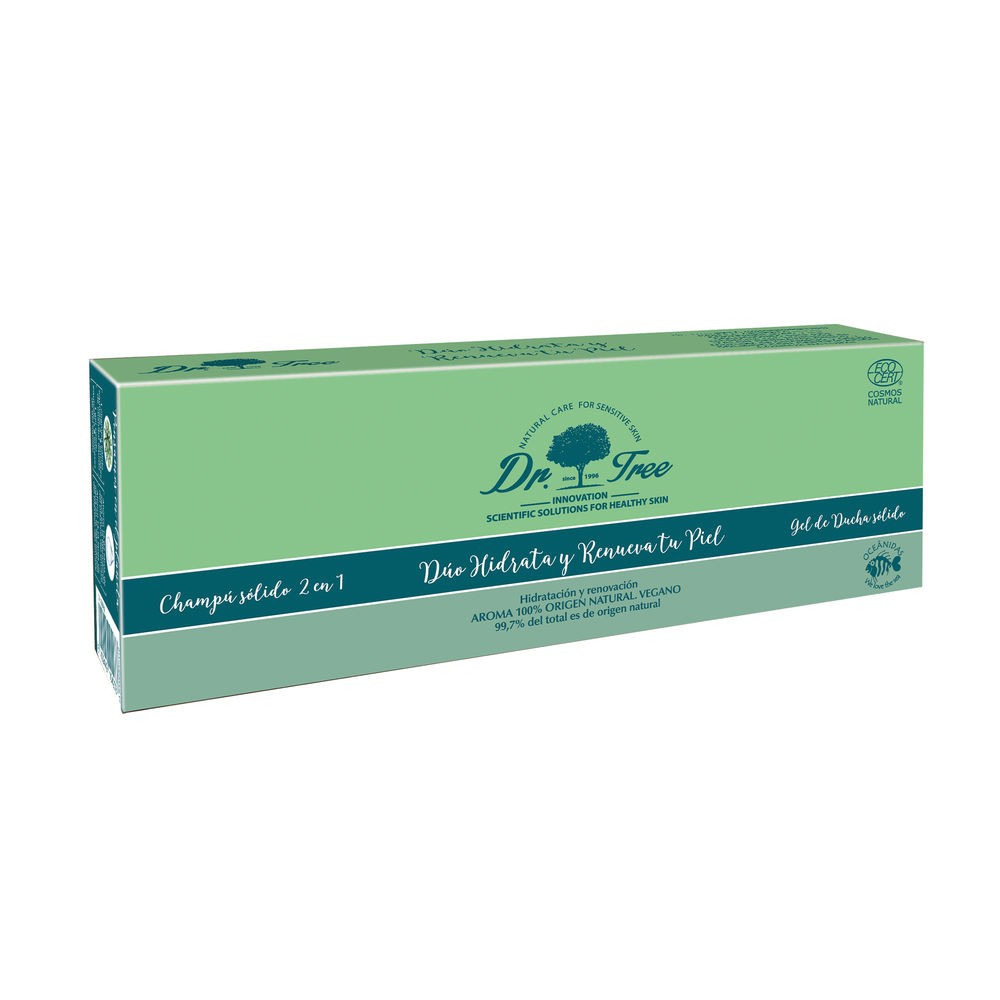 Dr. Tree naturale shampoo solido e gel idratante e RENEWS pelle sensibile CASE 2 pcs Unisex