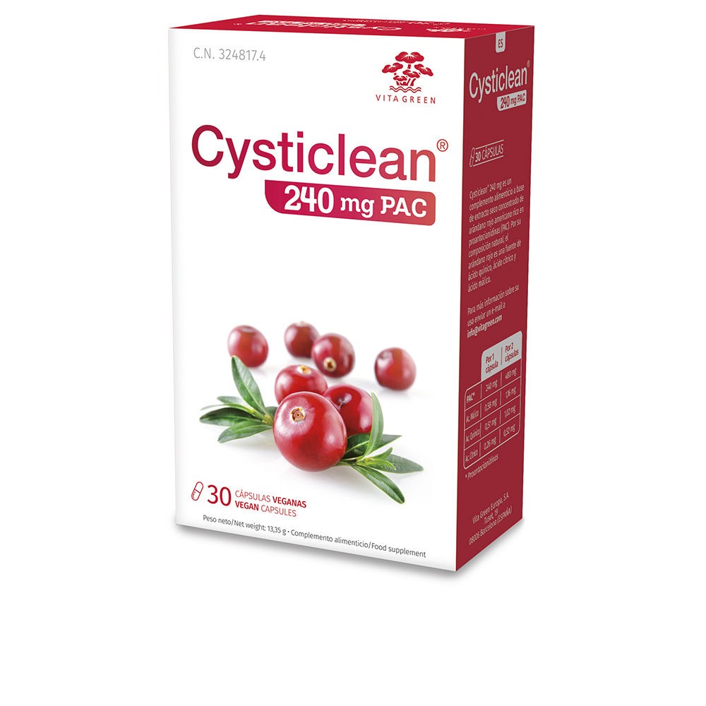 Cysticlean CYSTICLEAN classico 240 mg of PAC e capsule di mirtillo rosso 30 unità Woman