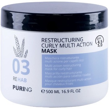Puring 03 riabilitazione ristrutturante riccio multi azione maschera - idratante intensivo maschera per kudrnaté, ondulati a