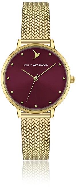 Emily Westwood bordeaux oro chic EKK-5914GQ donna medio (width da 2.5 a 3.99 cm) 530