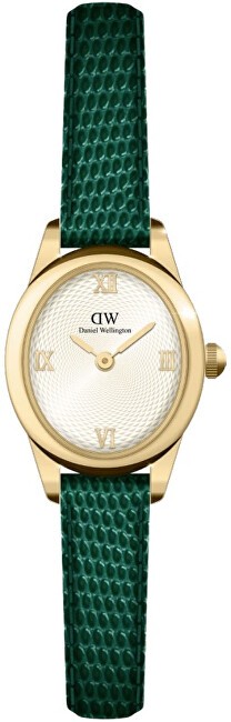 Daniel Wellington Ophelia mini 22x25,5green lucertola bianco guilloché G DW00100892 donna piccolo (the larghezza a 2.49 cm) 676