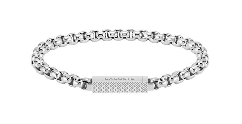 Lacoste elegante acciaio bracciale uomo L`Essentiel 2040123 uomo argento 0155-175