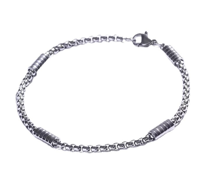 Marc Malone senza tempo acciaio bracciale uomo MCGB5061S uomo argento 0226-21