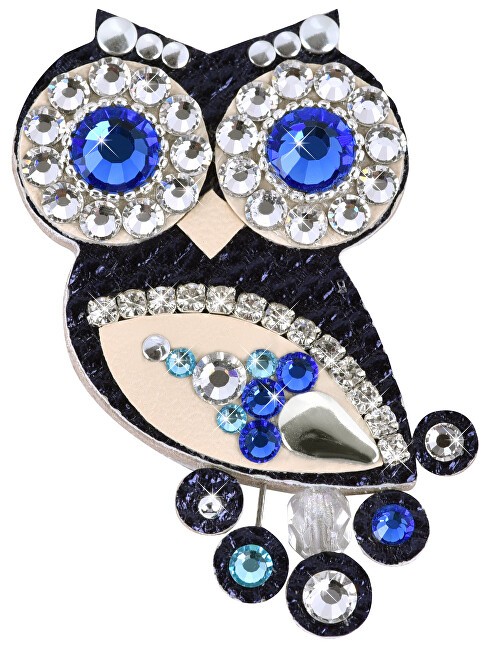 Sovičky piccolo gufo blu spilla II. donna blu trasparente 0042