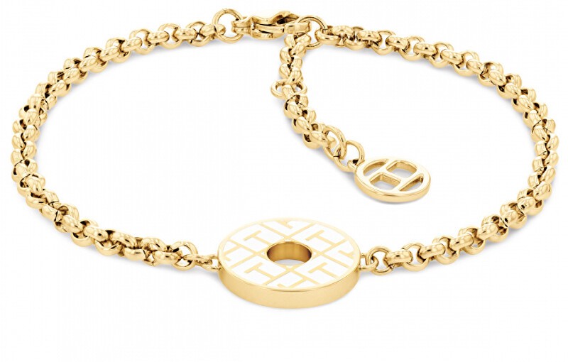 Tommy Hilfiger placcato oro acciaio bracciale con decorazione 2780482 donna oro bianco 1018