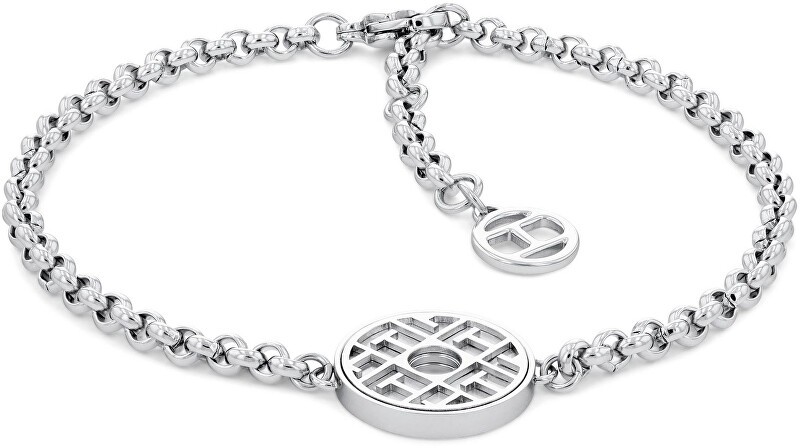 Tommy Hilfiger acciaio bracciale con an unconventional ciondolo 2780483 donna argento 1019