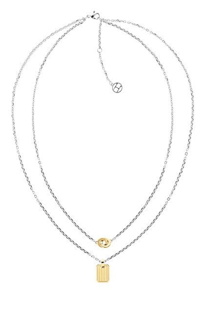 Tommy Hilfiger elegante double bicolore acciaio collana 2780691 donna bicolore oro argento 1269