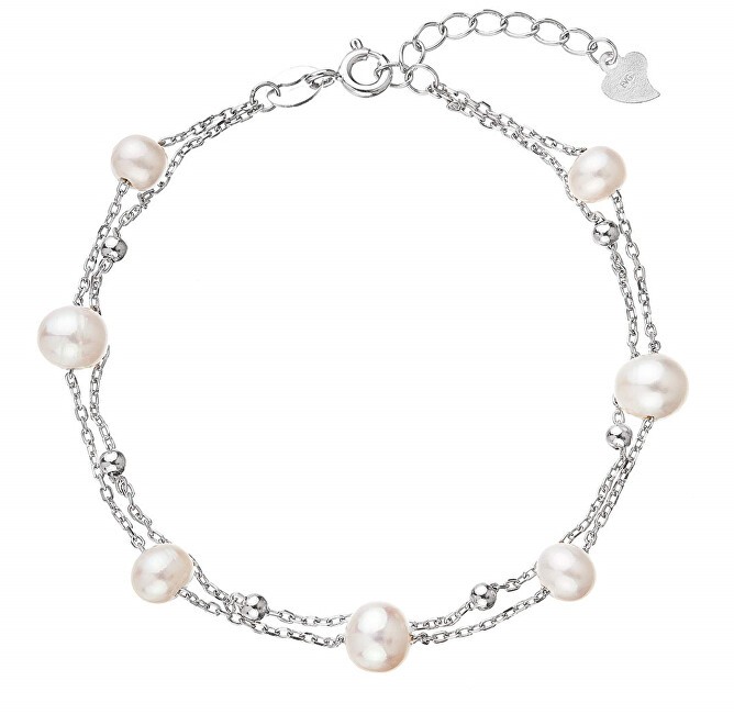 Evolution Group affascinante double bracciale con river perle 23019.1 donna perlato argento bianco 0744