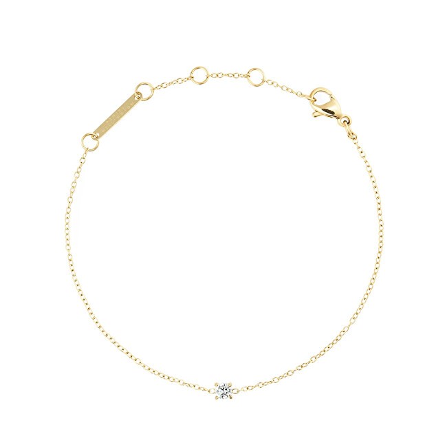 Daniel Wellington elegante placcato oro bracciale con cubica zirconia Mirelle DW00401961 donna trasparente oro 0427