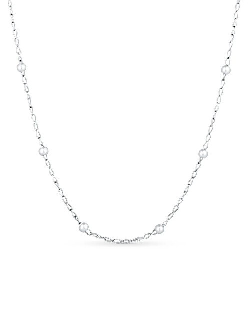 Vuch donna collana con perle Kruwen argento donna perlato argento bianco 0432