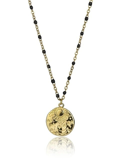 Emily Westwood elegante placcato oro collana con nero perle EWN23040G donna oro nero 0590