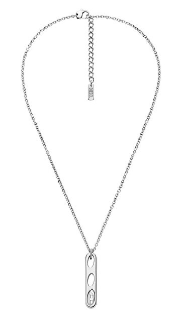 Diesel moda acciaio collana D logo DX1662040 unisex 0575