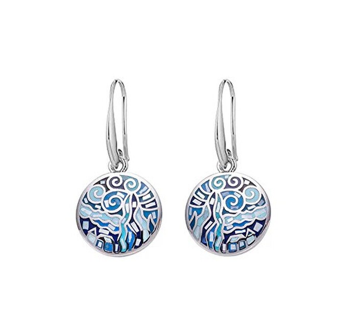 CRYSTalp Sophisticated pendente orecchini Trencadis 74008.BLU.E donna 0288