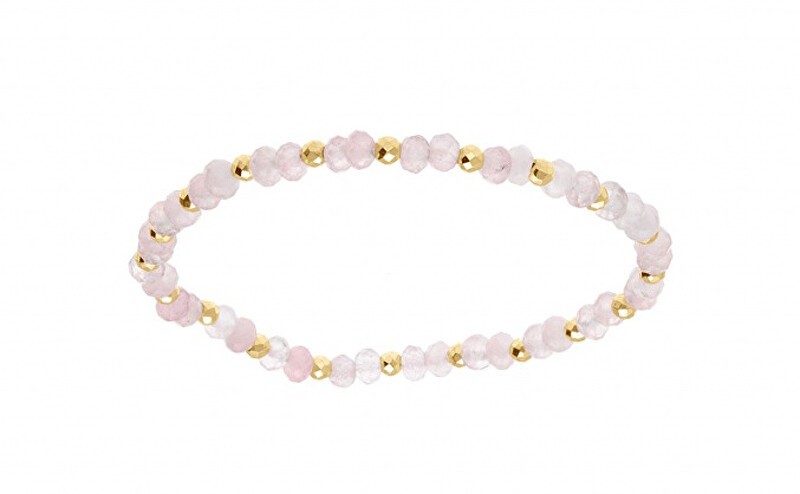 Kalace placcato oro bracciale con rosa chiaro perle 120854P donna oro rosa chiaro 0028