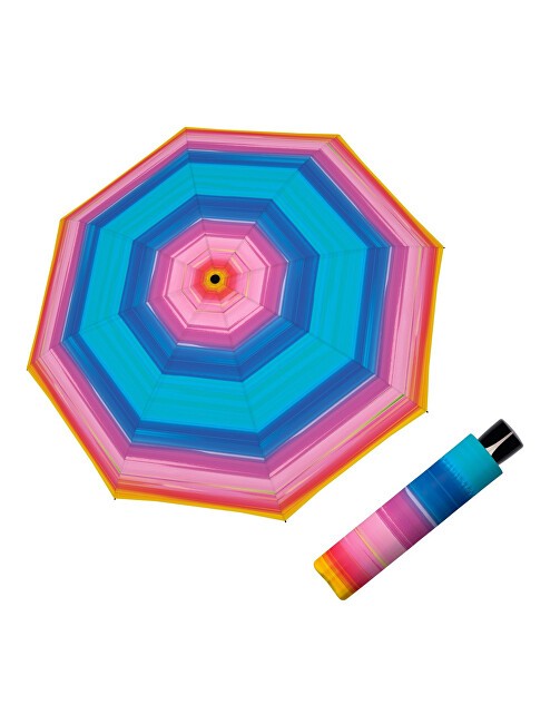 Doppler pieghevole ombrello fibra Havanna Happy rosa 726465HA02 donna multicolore 0727