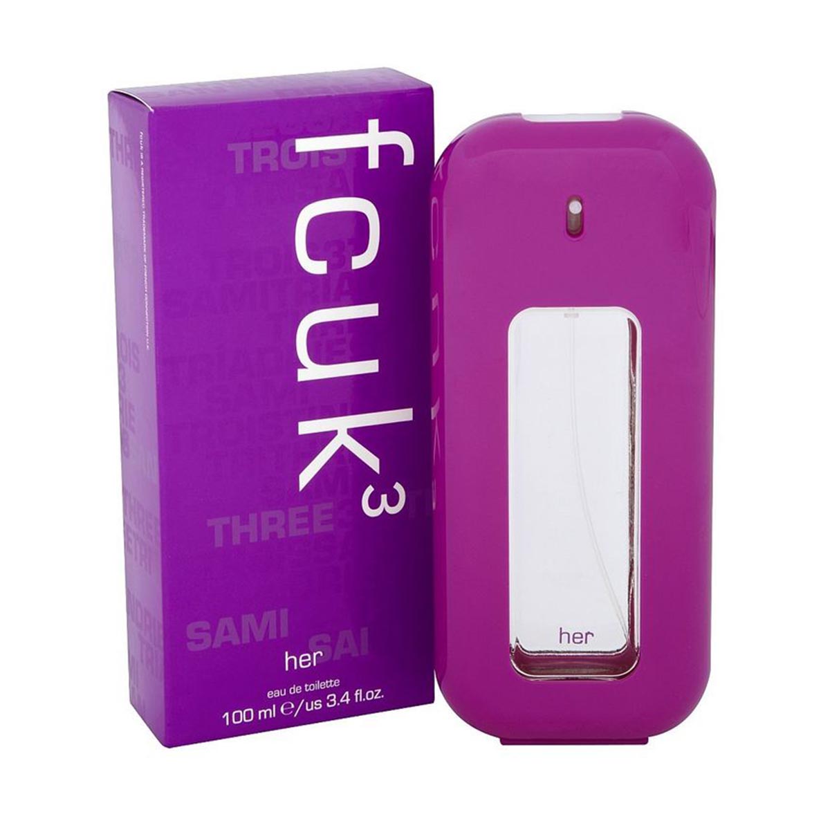 FCUK 3 HER EAU DE TOILETTE 100ML VAPORIZADOR Donna