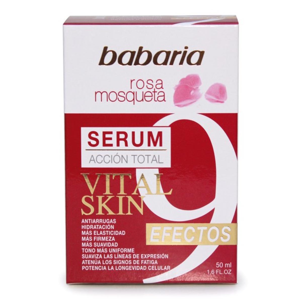 BABARIA ROSA MOSQUETA SERUM ACCION TOTAL ANTIARRUGAS VITAL SKIN 50ML Donna