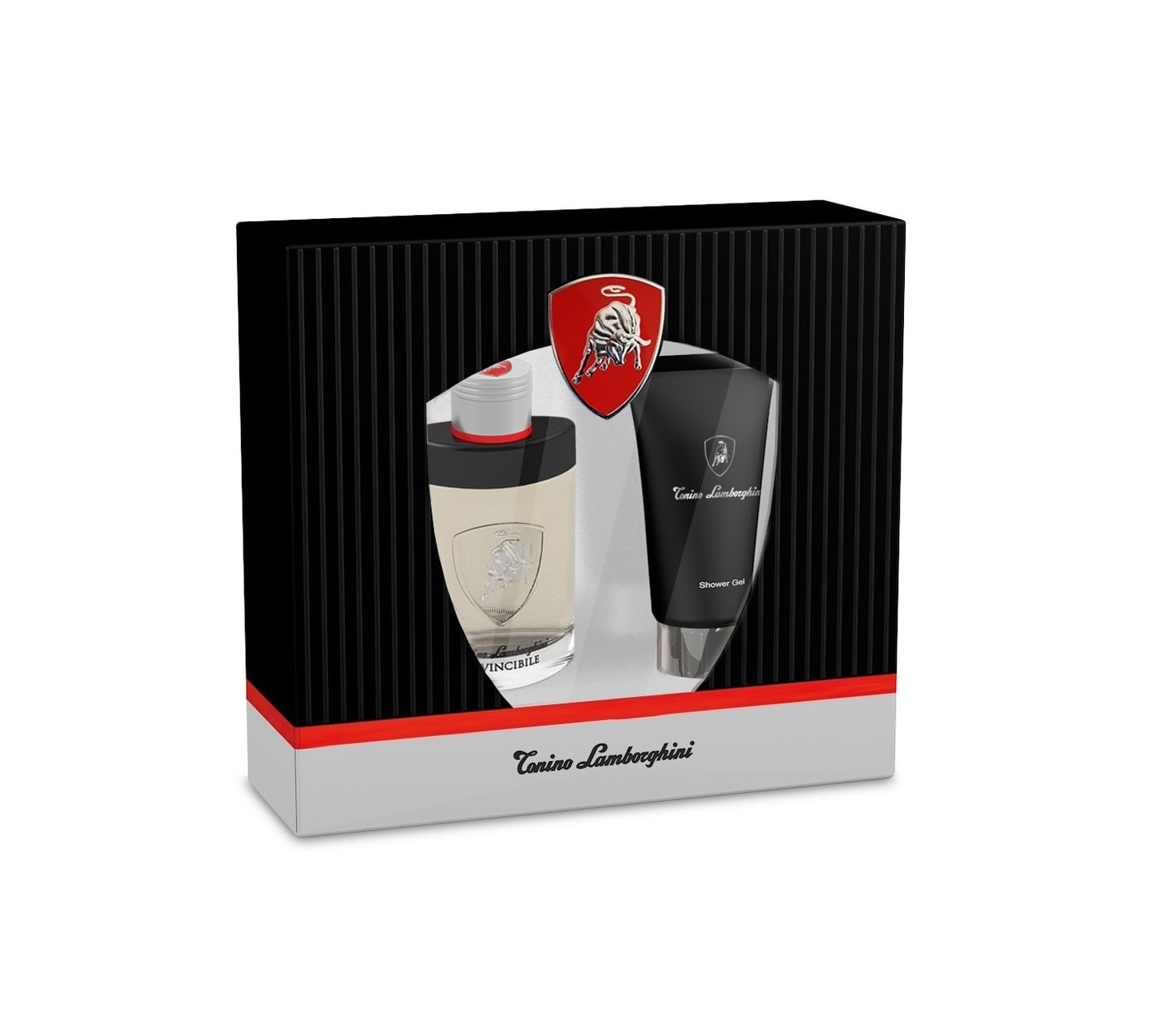 TONINO LAMBORGHINI INVINCIBLE EAU DE TOILETTE 40ML VAPORIZADOR GEL DE BAO 100ML Uomo