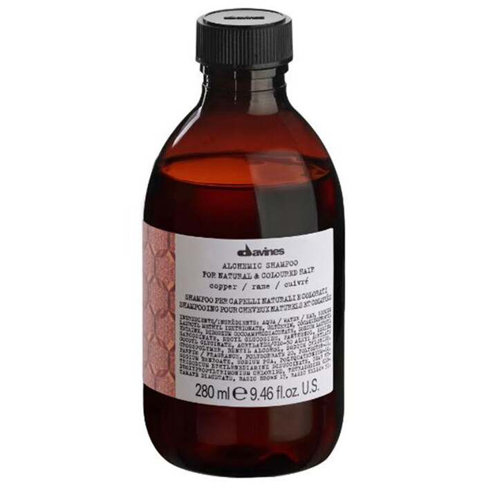 Davines Alchemic Shampoo For Natural and Coloured Hair Cooper ampon pro zvraznn barvy vlas donna 250ml