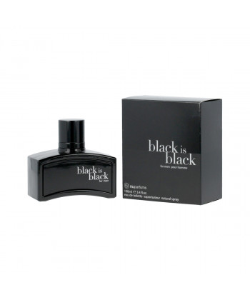 Nuparfums Black Is Black for Men Eau De Toilette 100ml uomo