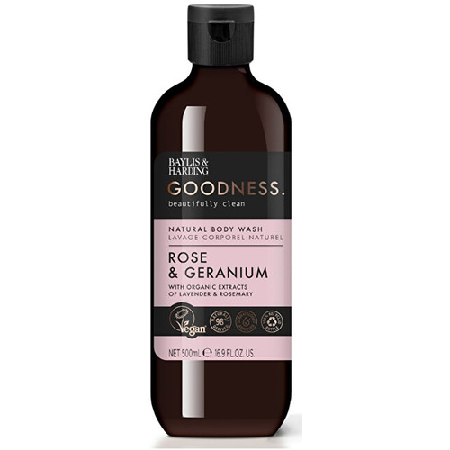 Baylis and Harding Goodness Natural Body Wash Gel doccia alla rosa e alla noce moscata 500ml Donna