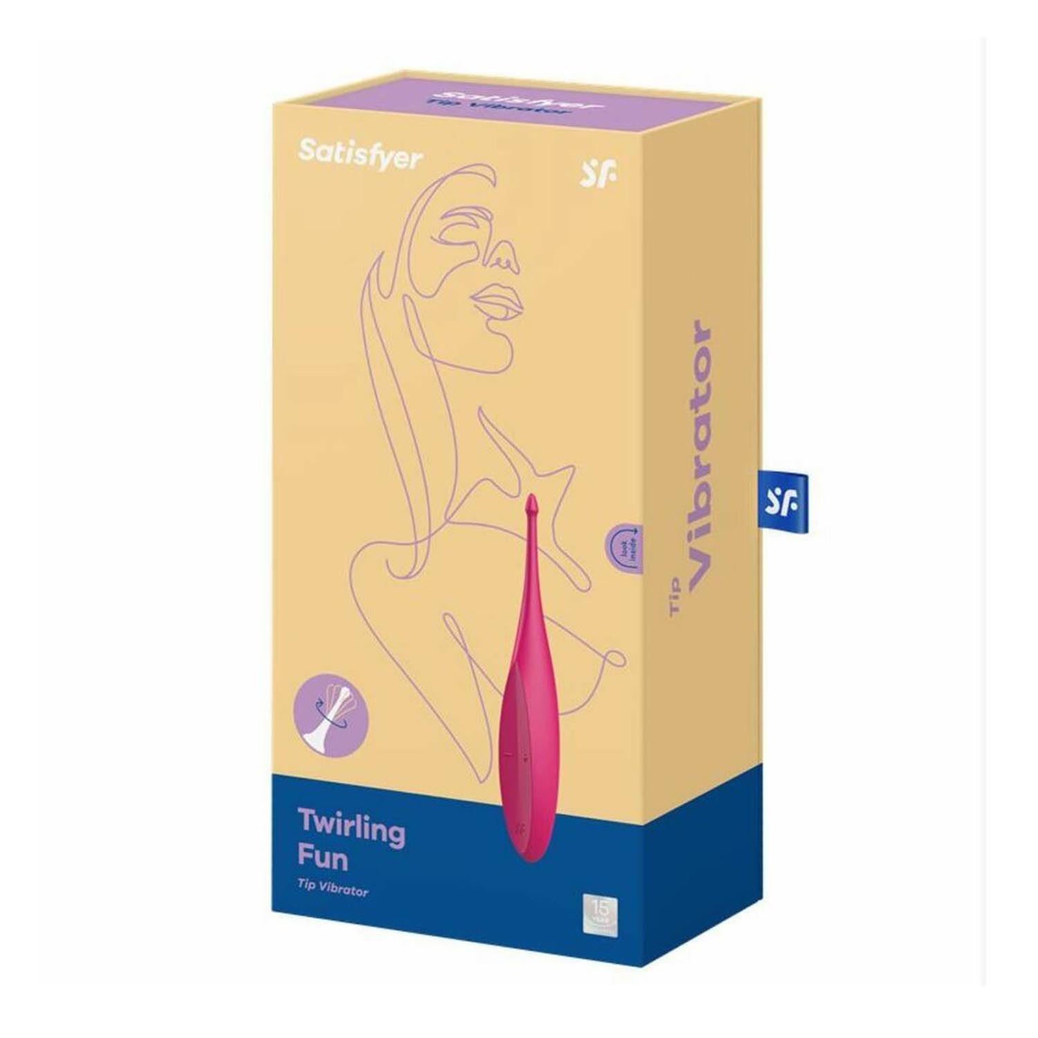 Satisfyer twirling fun vibrador magenta 1un donna