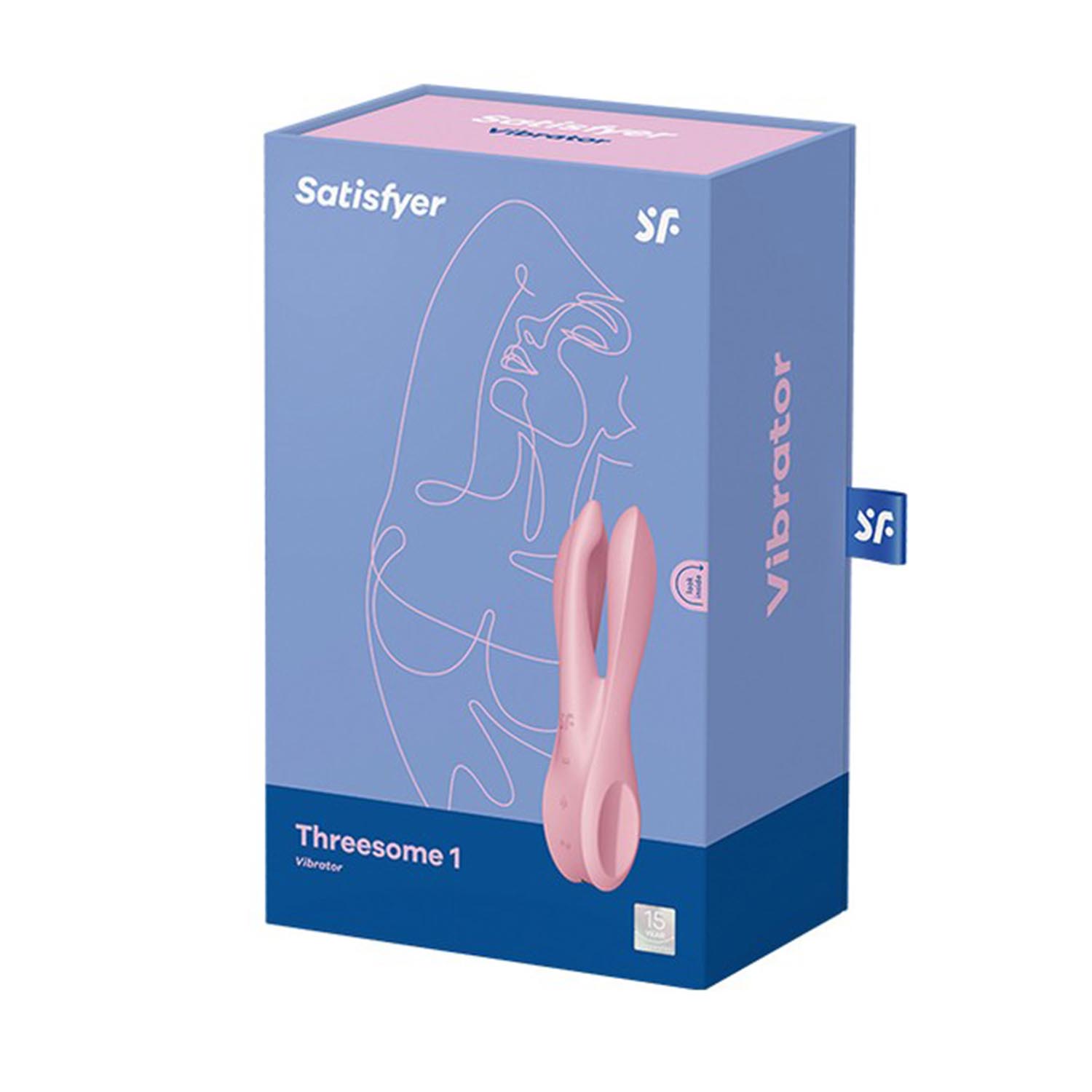 Satisfyer threesome 1 vibrador rosa 1un donna