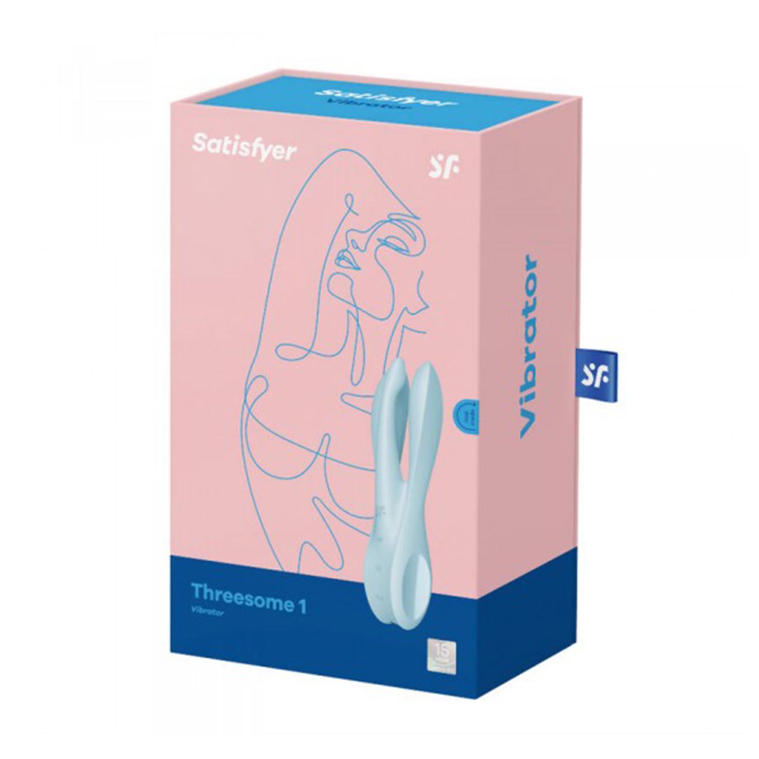 Satisfyer threesome 1 vibrador azul claro 1un donna