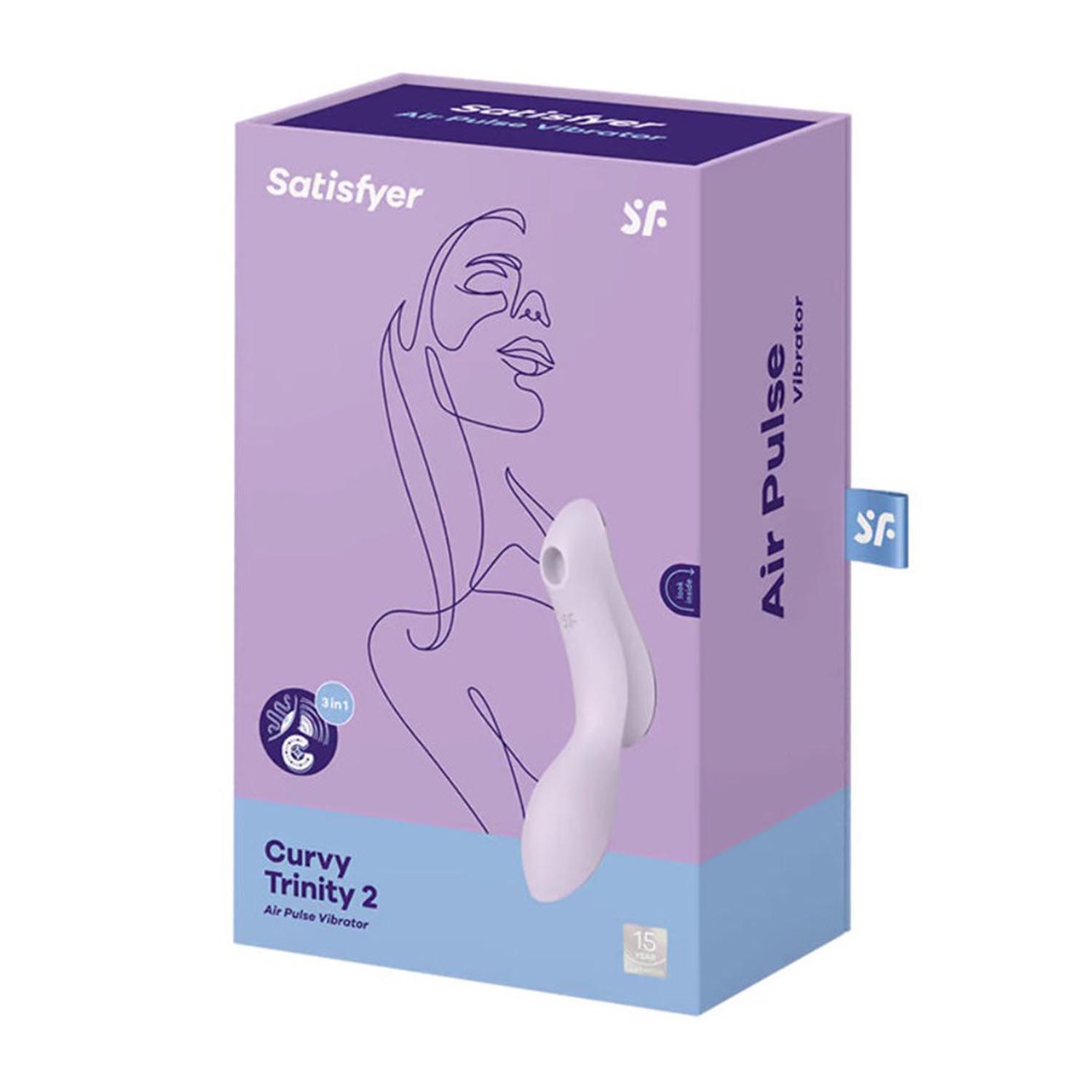 Satisfyer curvy trinity 2 vibrador de aire violeta 1un donna