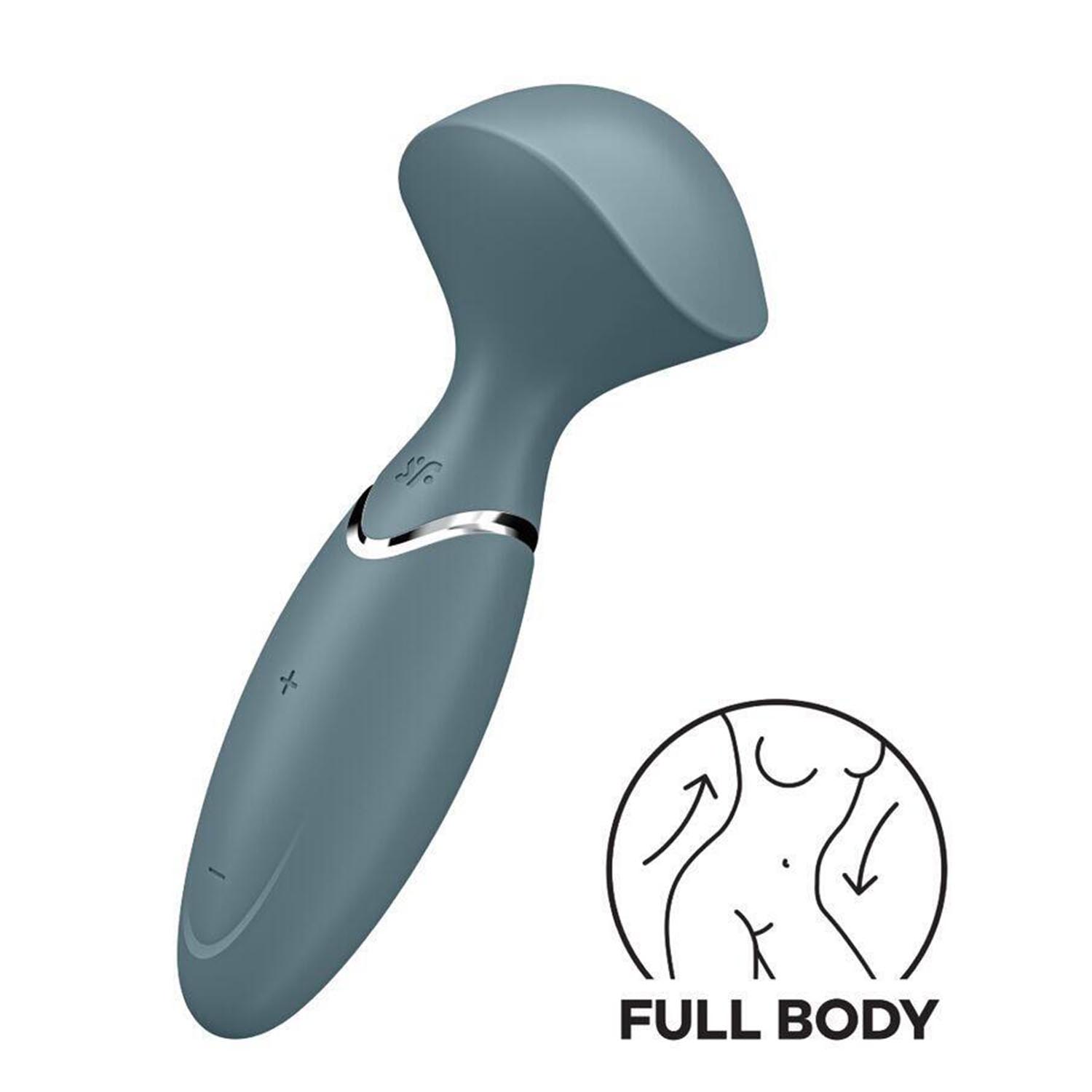 Satisfyer mini wander vibrador stonergrey 1un donna
