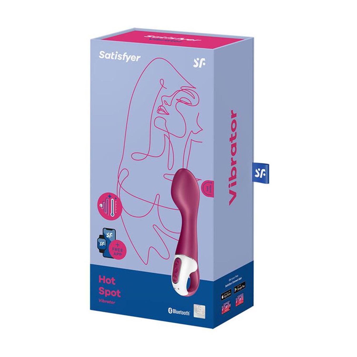 Satisfyer hot spot vibrator efecto calor con app 1un donna