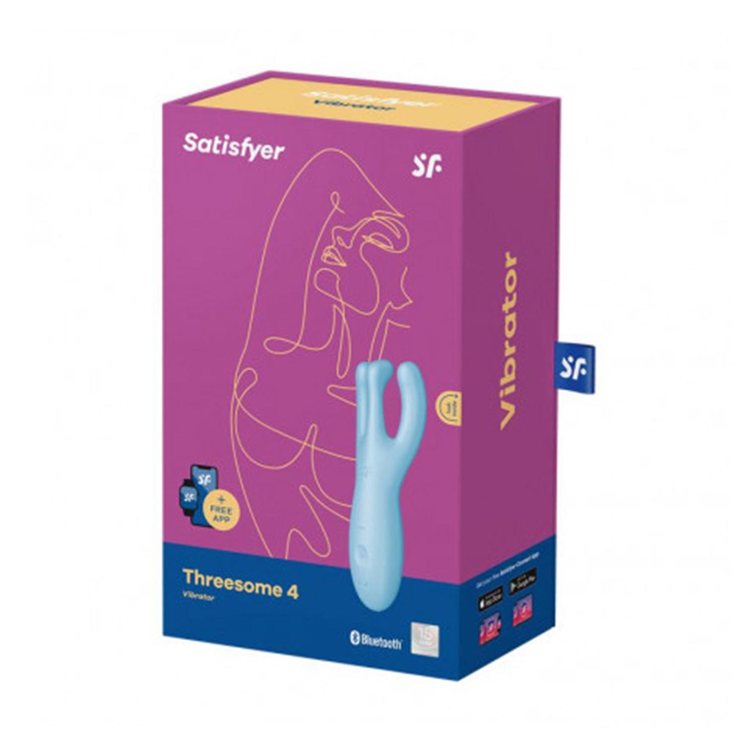 Satisfyer threesome 4 vibrador azul 1un donna
