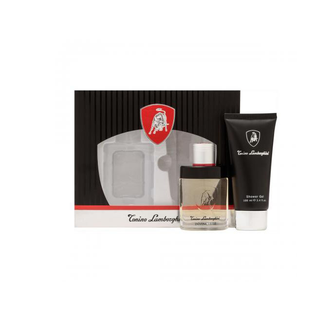 Lamborghini invincibile eau de toilette 75ml vaporizzatore gel ducha 150ml uomo