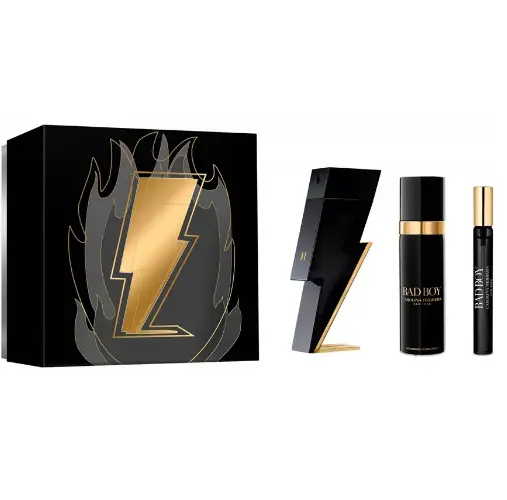 Carolina Herrera Bad Boy Giftset 210ml eau de toilette Spray 100ml-Deo Spray 100ml-eau de toilette Spray 10ml