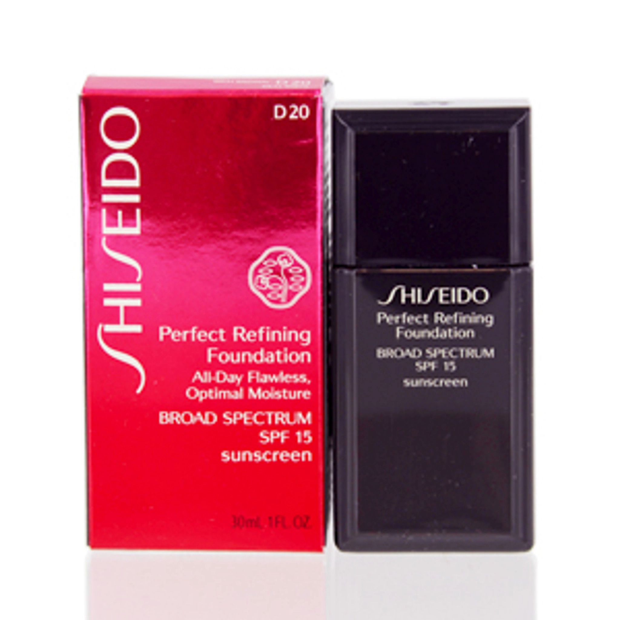 Shiseido Perfect Refining Moisturizing Liquid Foundation D20 Rich Brown SPF 15 30ml donna