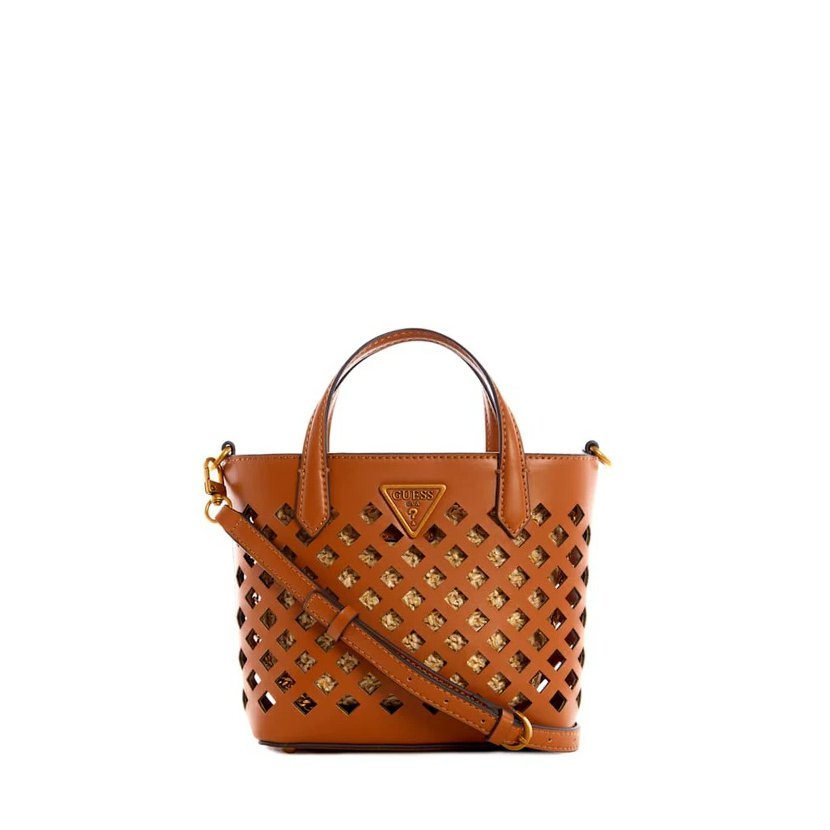 Guess Aqua Mini Shopper Handbag Maroon HWVB8566750 23 x 17 x 8 cm donna