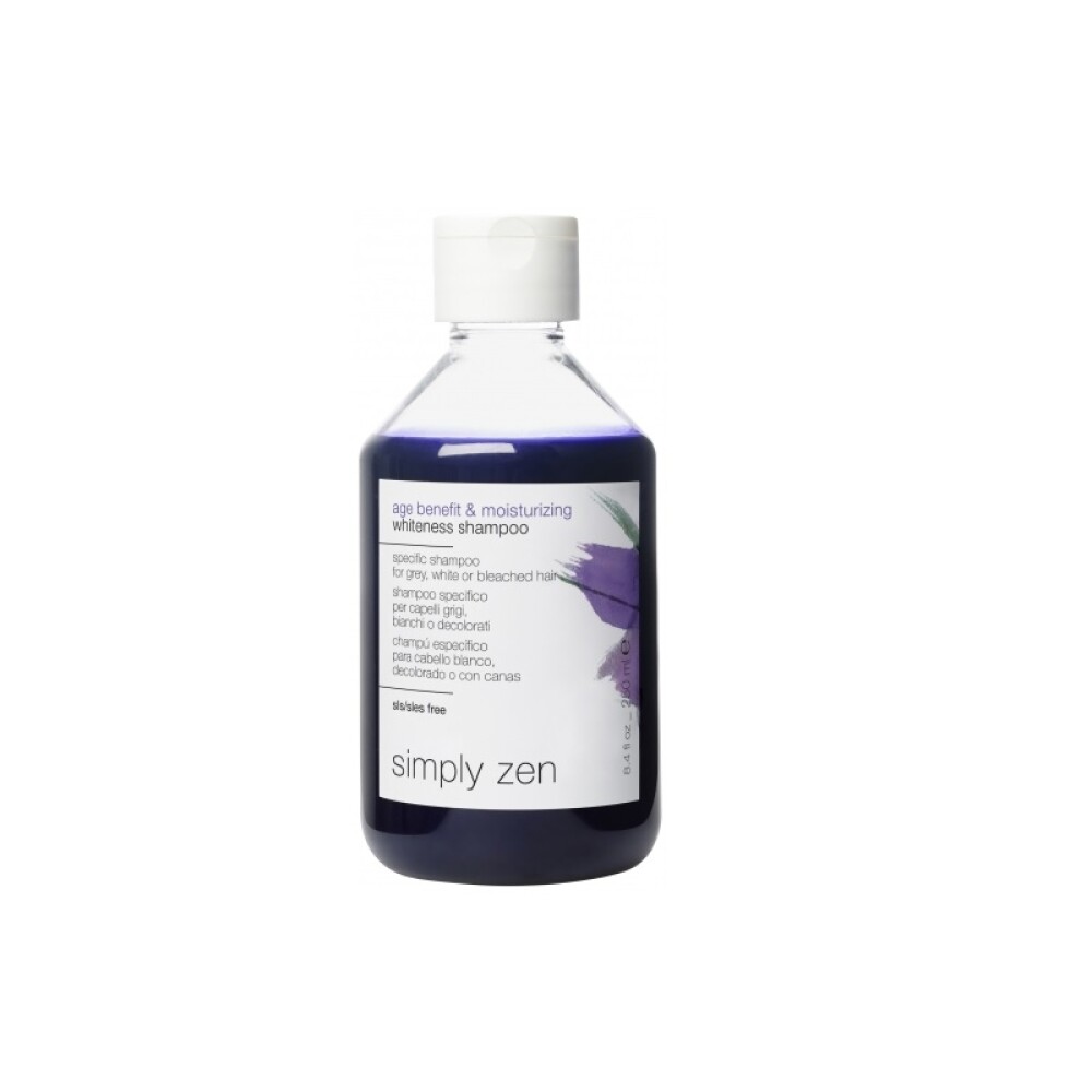 Simply Zen Age Benefit Moisturizing Hair Shampoo For Neutralisation Of Yellow Tones 250ml donna