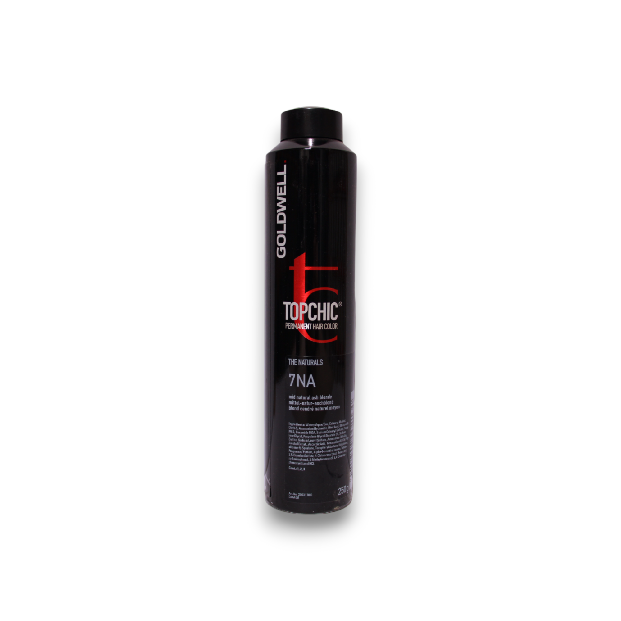 Goldwell TopChic Permanent Hair Dye 7NA Mid Natural Ash Blonde 250ml unisex