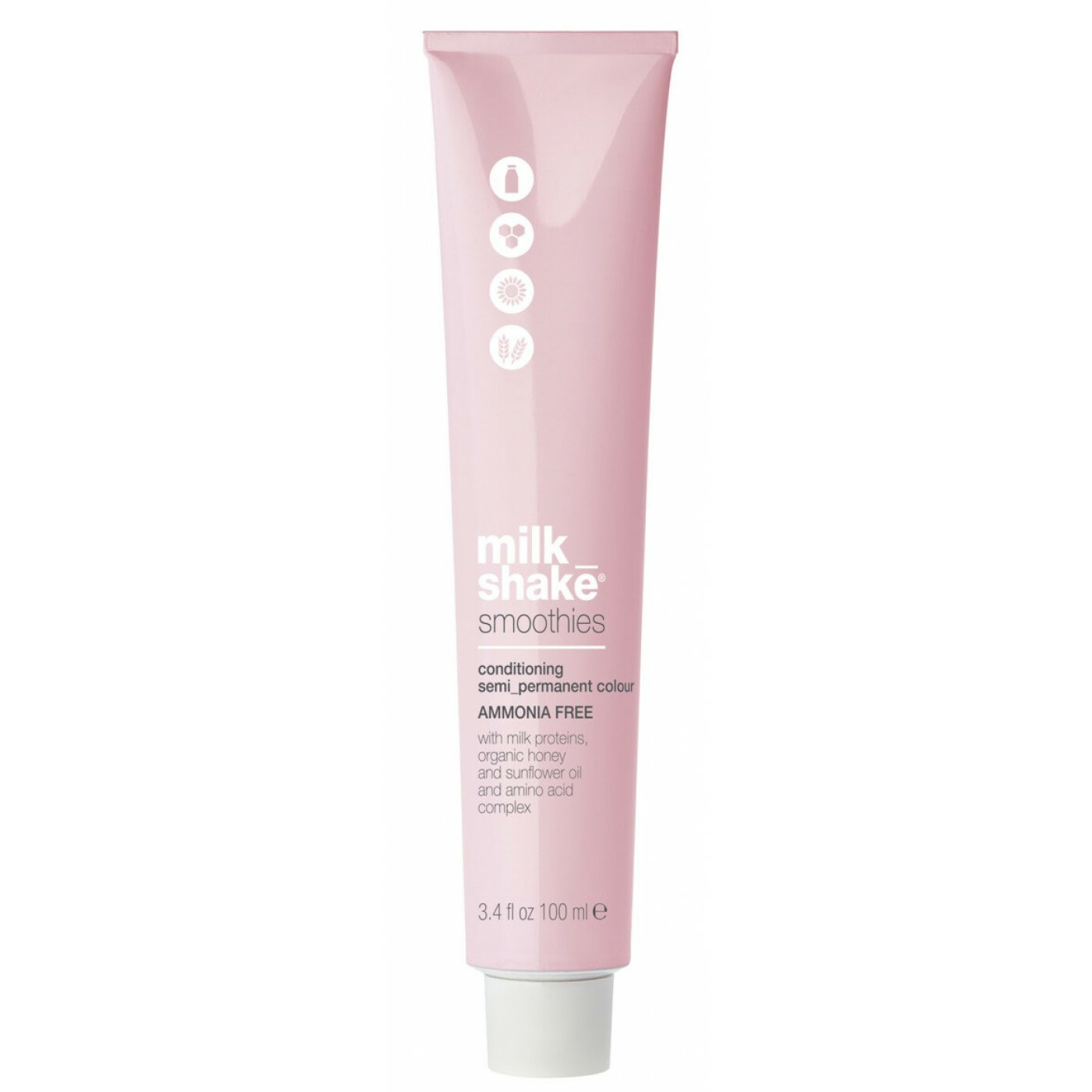 Milk Shake Smoothies AmmoniaFree SemiPermanent Hair Dye 7447CC Intense Copper Medium Blond 100ml donna
