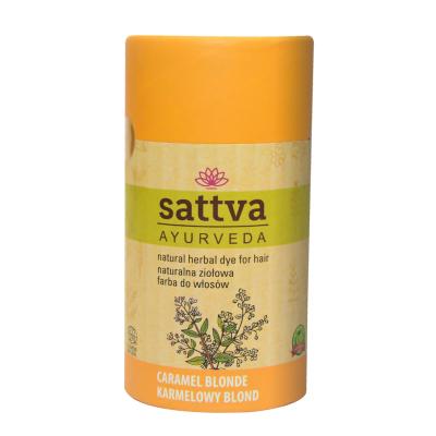 SATTVA Tintura Naturale alle Erbe per Capelli tintura naturale alle erbe per capelli Biondo Caramello 150g