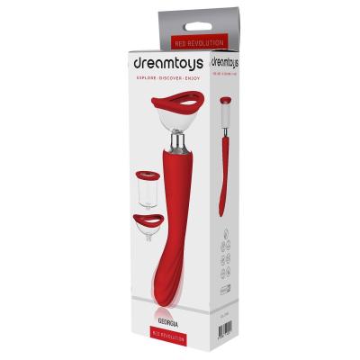 DREAM TOYS Red Revolution vibratore multifunzione con funzione di aspirazione Georgia