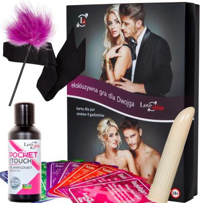 LOVE STIM Gioco esclusivo per due card per la coppia un set di 4 gadget