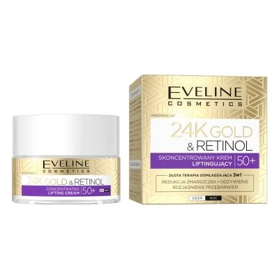 EVELINE Cosmetics Crema lifting concentrata Oro 24K e Retinolo giorno e notte 50 50ml