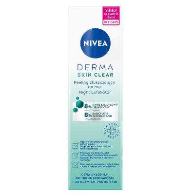 NIVEA Derma Skin Clear scrub esfoliante notte 40ml